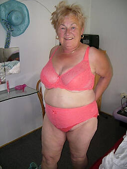 reality old woman in lingerie