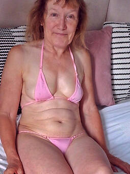 hot naked granny in a bikini
